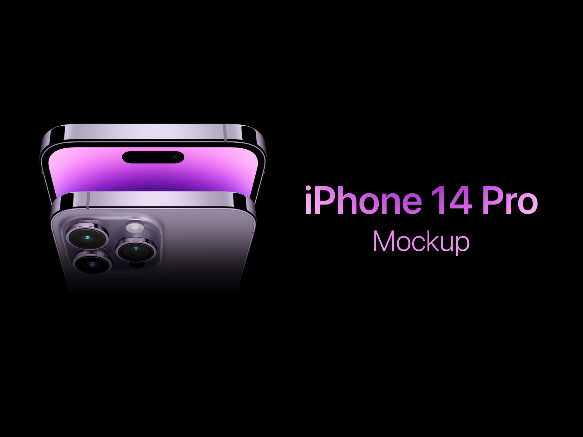 正面iPhone 14 Pro样机模型Mockup .fig素材 正面iPhone 14 Pro样机模型Mockup .fig素材