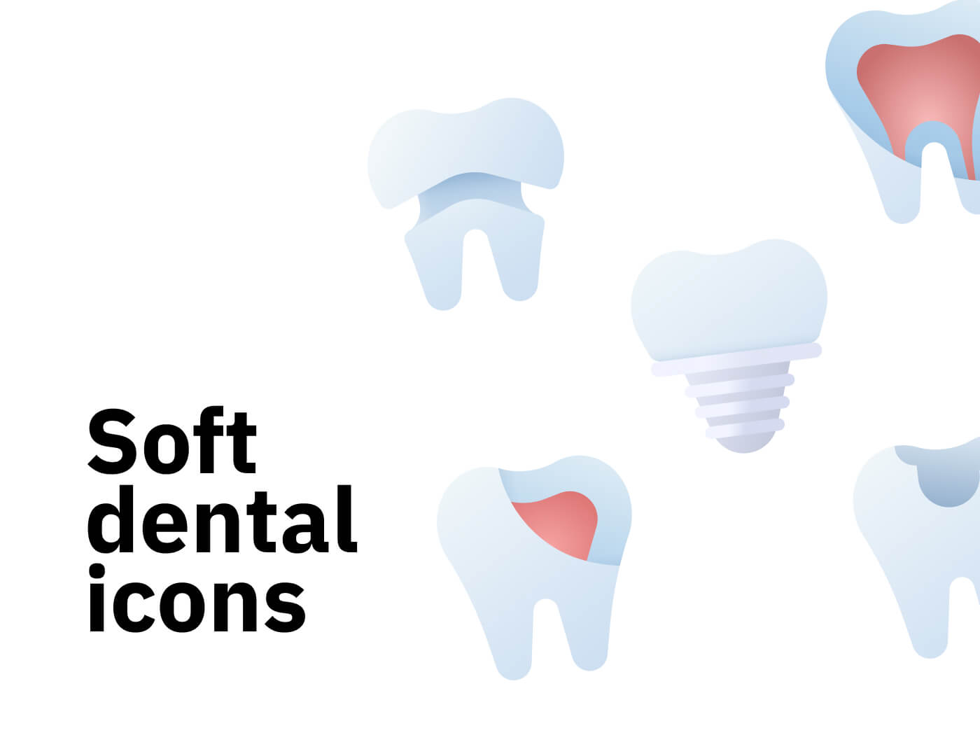 20款口腔健康保护牙齿牙科类图标icon .fig素材