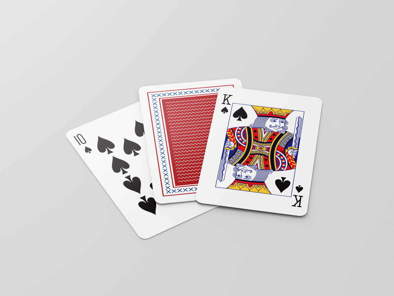 高质量正反面扑克牌样机模型Playing Cards Mockup .psd素材