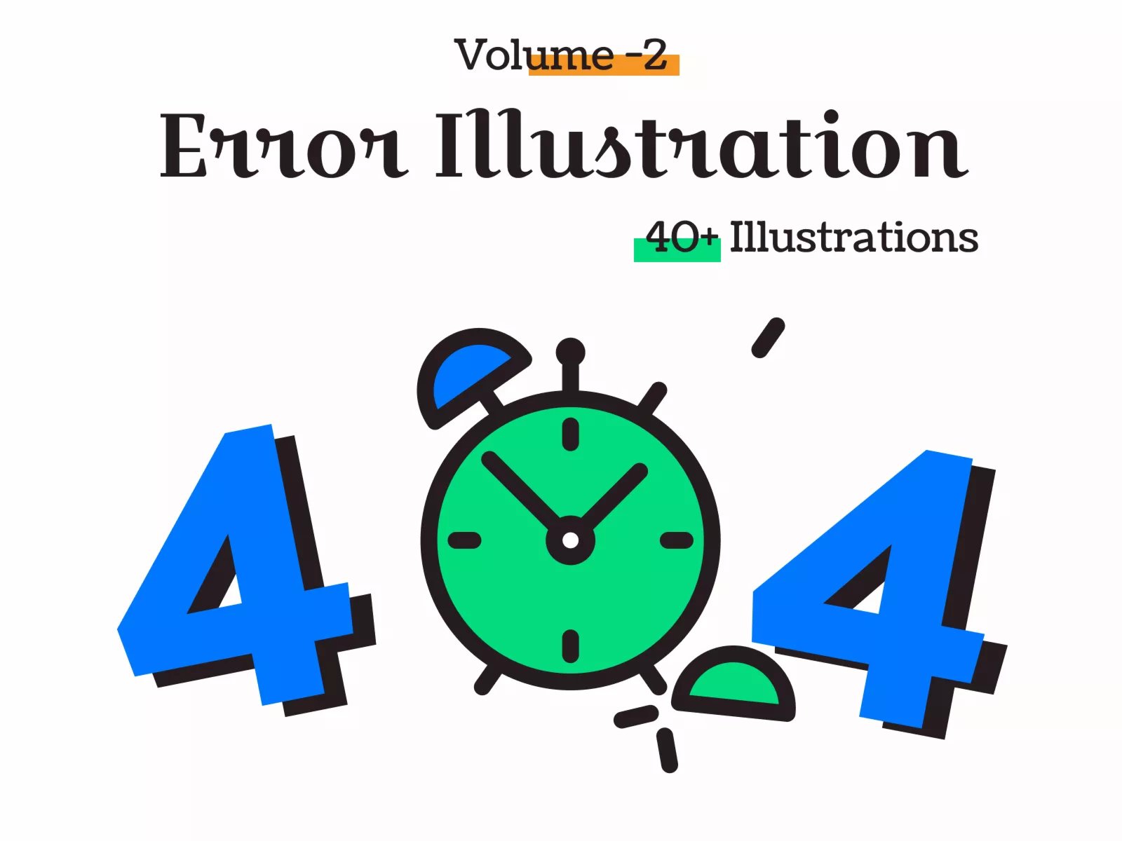 40款高质量404空状态错误页面矢量插画 .fig素材