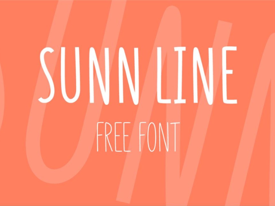两款手绘手写英文字体：SUNN Line