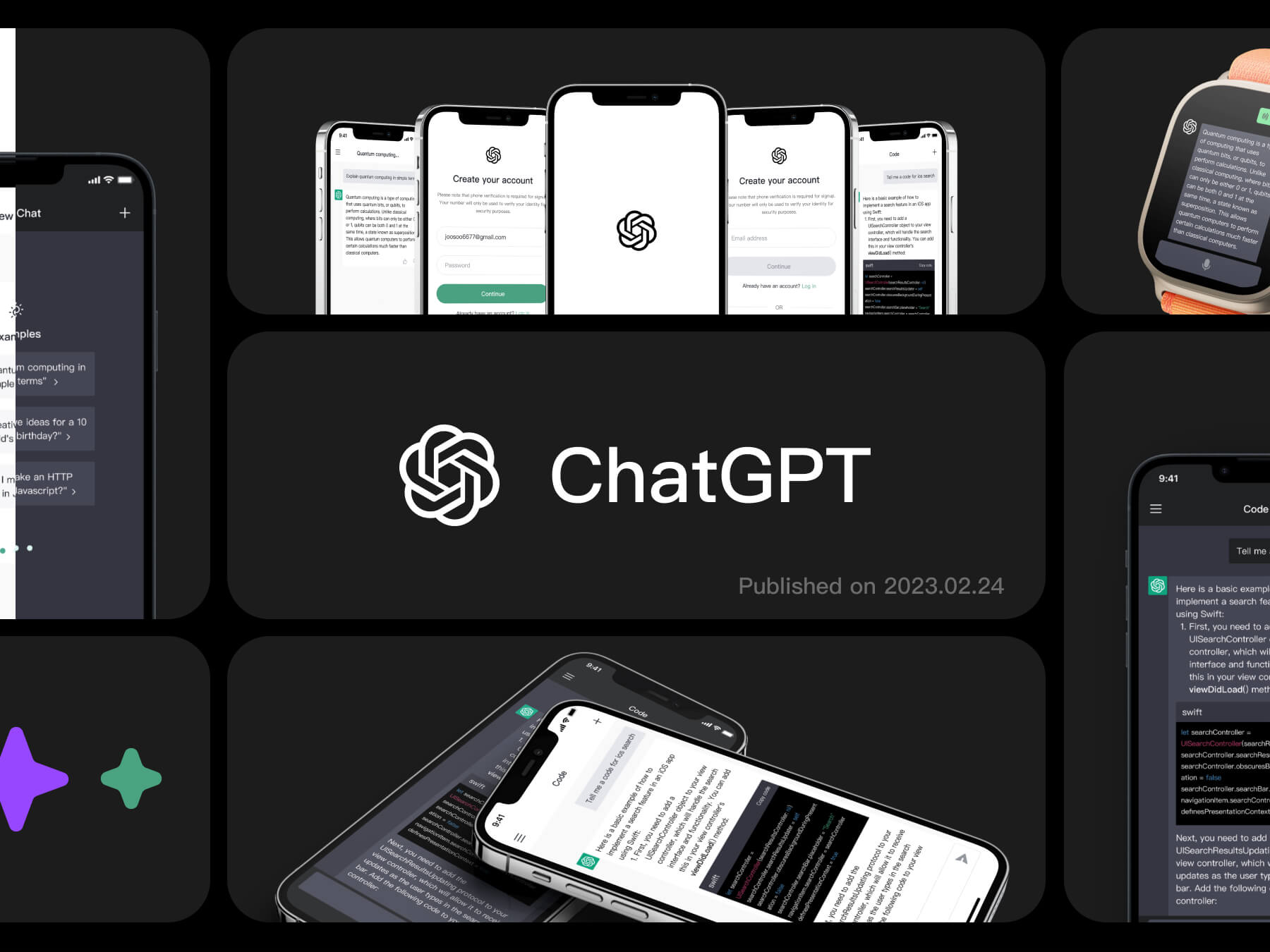 明暗两套ChatGPT App UI界面设计 .fig素材